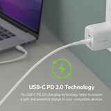 Belkin WCH013 BoostCharge Pro Dual USB-C GaN Wall Charger with PPS 65W Executive Corporate Gifts Singapore