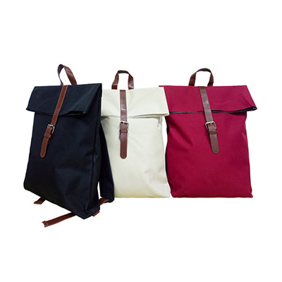 Nylon Backpack with PU Leather Strap Executive Corporate Gifts Singapore