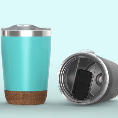 12oz Stainless Steel Vacuum Mug With Cork Base Executive Corporate Gifts Singapore