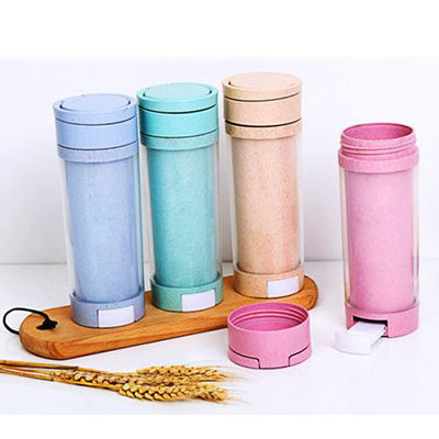 Eco Friendly Wheat Bottle with Phone Holder Executive Corporate Gifts Singapore