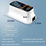 40W 8 Ports Fast Charger with LED Display Executive Gifts Singapore
