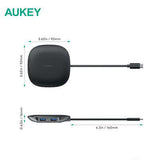 Aukey CB-C70 5-in-1 Unity Wireless Charging USB-C Hub Executive Gifts Singapore