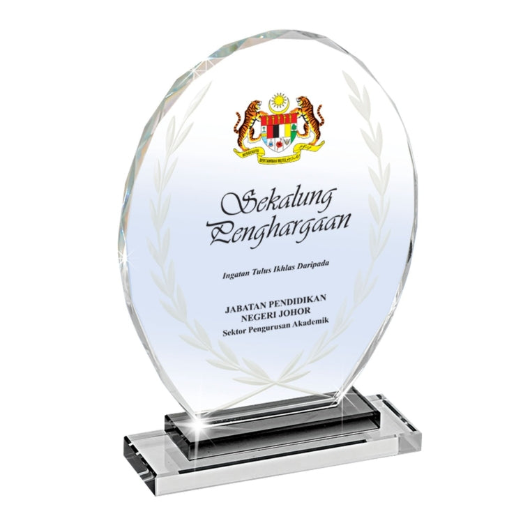 Round Crystal Award Executive Gifts Singapore