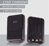 Fast Charging Wireless Powerbank With Built-In 3 Cables Executive Corporate Gifts Singapore