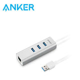 Anker Aluminum 3-Port USB 3.0 and Ethernet Hub Executive Gifts Singapore