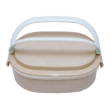 Oval Wheat Fiber Lunch Box with spoon Executive Corporate Gifts Singapore