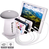 5 Port Quick Charger with Night Lamp Executive Gifts Singapore