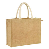 Eco Friendly Jute Tote Bag with zip Executive Corporate Gifts Singapore