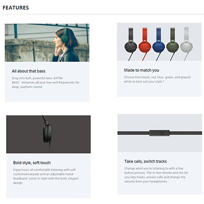 Sony Extra Bass™ Headphones with Mic Executive Corporate Gifts Singapore