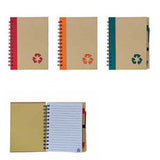 Eco-Friendly Recycled logo Cover Notepad with Pen Executive Corporate Gifts Singapore
