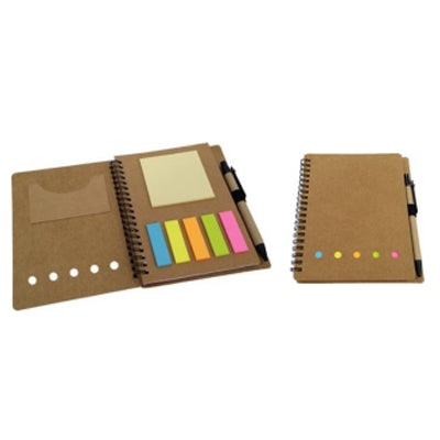 Eco friendly notebook with colored tab sticker Executive Corporate Gifts Singapore