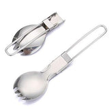 Foldable Stainless Steel Spork Travelling Cutlery Executive Gifts Singapore