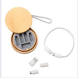 Eco Charging Cable with Bamboo Box Executive Corporate Gifts Singapore