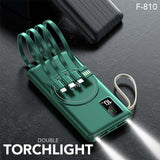 Wireless Powerbank with 4 Built-in Cables Executive Corporate Gifts Singapore