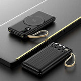 Wireless Powerbank with 4 Built-in Cables Executive Corporate Gifts Singapore