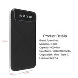 Powerbank 10000mAh with Detachable Cable Executive Corporate Gifts Singapore