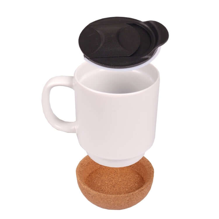 330ml Cork Base Ceramic Mug Executive Corporate Gifts Singapore