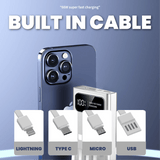 10000mAh PD22.5W Supwer Quick Charge Powerbank with Built-in Cables Executive Corporate Gifts Singapore