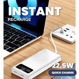 10000mAh PD22.5W Supwer Quick Charge Powerbank with Built-in Cables Executive Corporate Gifts Singapore