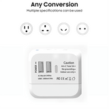 World Travel Adaptor With 2 USB-A + 1 USB-C PD20W Quick Charge Executive Gifts Singapore