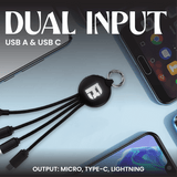 3 in 2 Fast Charging Cable (Round) Corporate Gifts Singapore
