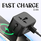 World Travel Adaptor With 3.4A Fast Charge Executive Gifts Singapore