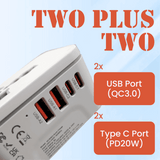 World Travel Adaptor With PD20W Quick Charge Executive Gifts Singapore