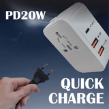 Travel Adaptor With PD20W Quick Charge Executive Gifts Singapore