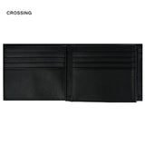 Crossing Infinite Bi-Fold Leather Wallet With Flap And Coin Pouch RFID Executive Gifts Singapore