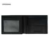 Crossing Infinite Bi-Fold Leather Wallet With Flap And Coin Pouch RFID Executive Gifts Singapore