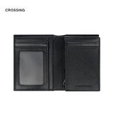 Crossing Elite Short Leather Wallet With Coin Pouch RFID Executive Gifts Singapore