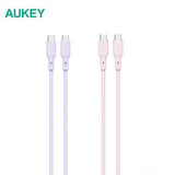 Aukey CB-SCC101/CB-SCC102 Circlet Blink 100W Silicone USB-C to USB-C Cable Executive Gifts Singapore