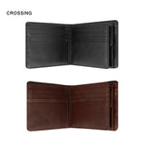 Crossing Antique Bi-fold Leather Wallet With Flap And Coin Pouch Executive Gifts Singapore