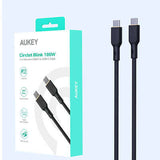 Aukey CB-SCC101/CB-SCC102 Circlet Blink 100W Silicone USB-C to USB-C Cable Executive Gifts Singapore