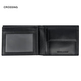 Crossing Elite Bi-fold Leather Wallet With Flap And Coin Pouch RFID Executive Gifts Singapore
