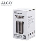 Algo Double Wall Insulated SS Coat Glass Mug 350ml Executive Gifts Singapore