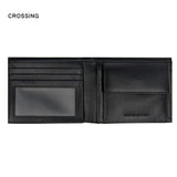 Crossing Bold Bi-fold Leather Wallet With Window And Coin Pocket RFID Executive Gifts Singapore