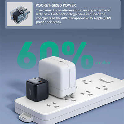 Aukey PA-B1L Mini 30W USB-C PD Charger Executive Gifts Singapore