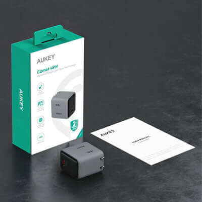 Aukey PA-C2 Comet 45W PD Wall Charger with GaN Technology Executive Gifts Singapore