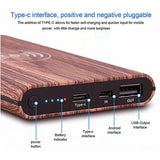 Woodgrain Qi Wireless power bank charger Executive Corporate Gifts Singapore