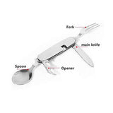 4 in 1 Multifunction Stainless Steel Foldable Travel Cutlery Executive Corporate Gifts Singapore