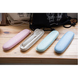 Eco Friendly Wheat Straw Portable Travel Cutlery Set Executive Corporate Gifts Singapore
