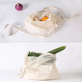 Eco friendly Reusable Washable Natural Organic Cotton Mesh Bag Executive Corporate Gifts Singapore