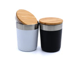 Eco Friendly Vacuum Coffee Tumbler with Bamboo Lid Executive Corporate Gifts Singapore