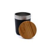 Eco Friendly Vacuum Coffee Tumbler with Bamboo Lid Executive Corporate Gifts Singapore