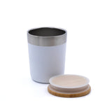 Eco Friendly Vacuum Coffee Tumbler with Bamboo Lid Executive Corporate Gifts Singapore