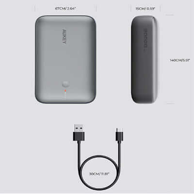 Aukey PB-Y57 Spark Mini 20000mAh Compact Fast Charging Power Bank with 20W PD Executive Corporate Gifts Singapore