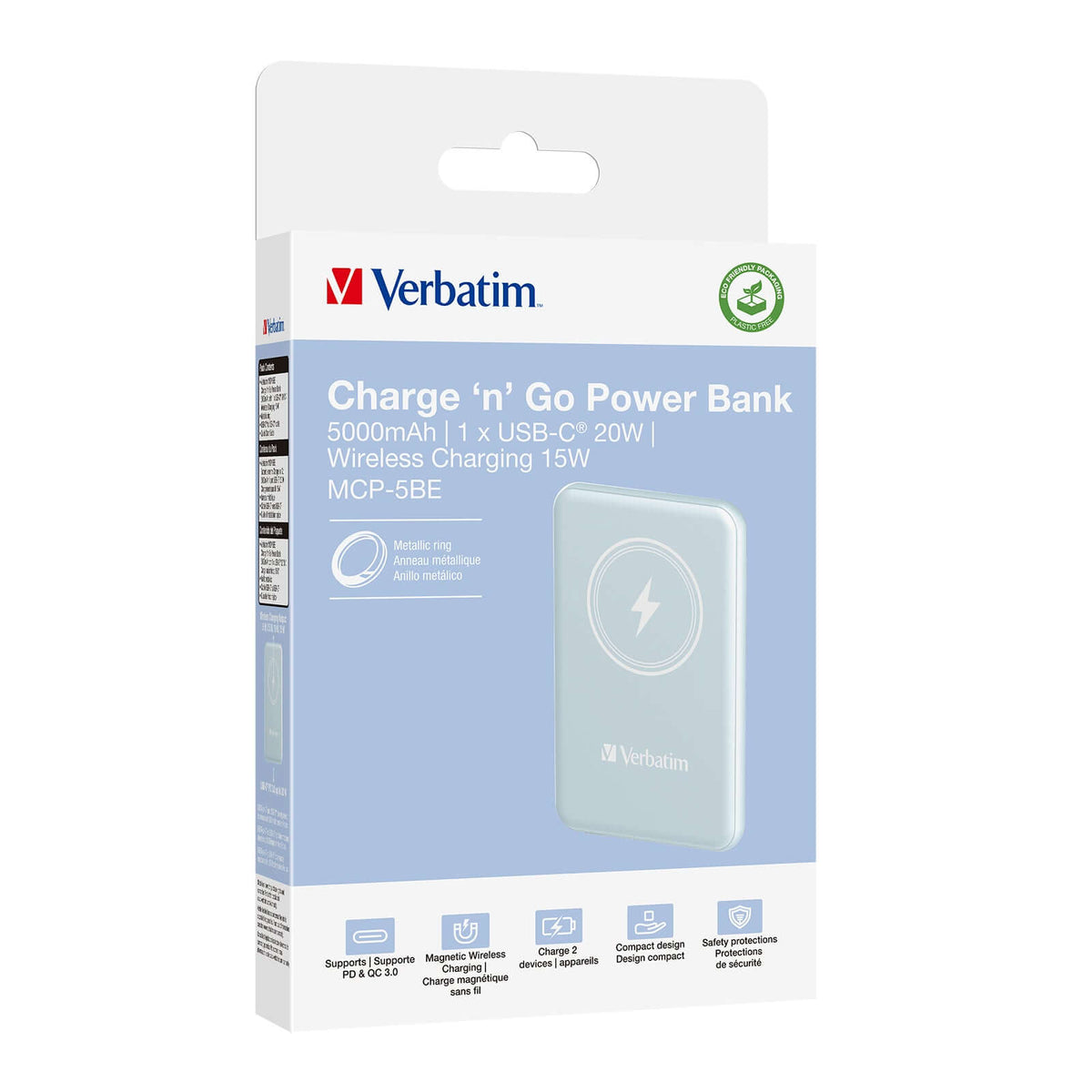 Verbatim 5000mAh Magnetic Wireless Power Bank (MCP-5) Executive Corporate Gifts Singapore