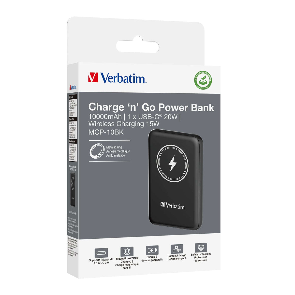 Verbatim 10000mAh Magnetic Wireless Power Bank (MCP-10) Executive Corporate Gifts Singapore