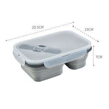 2 Compartment Silicone Collapsible Lunch Box Executive Corporate Gifts Singapore